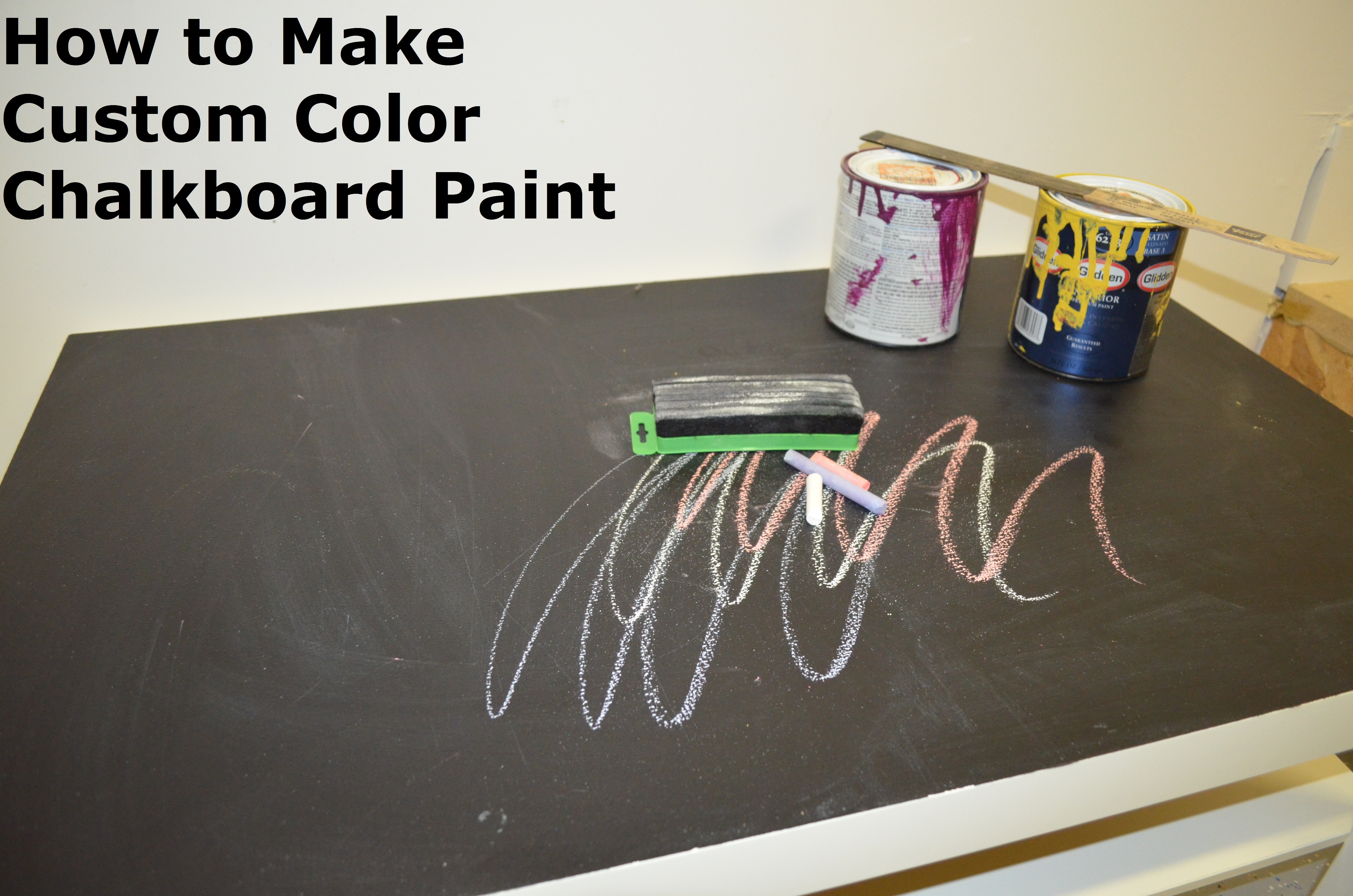 Custom Color Chalkboard Paint