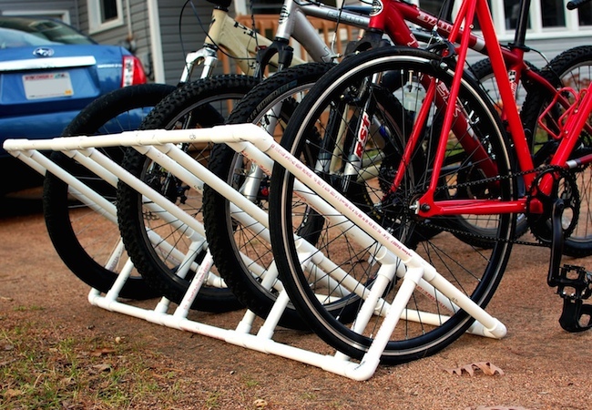 pvc pipe bike stand