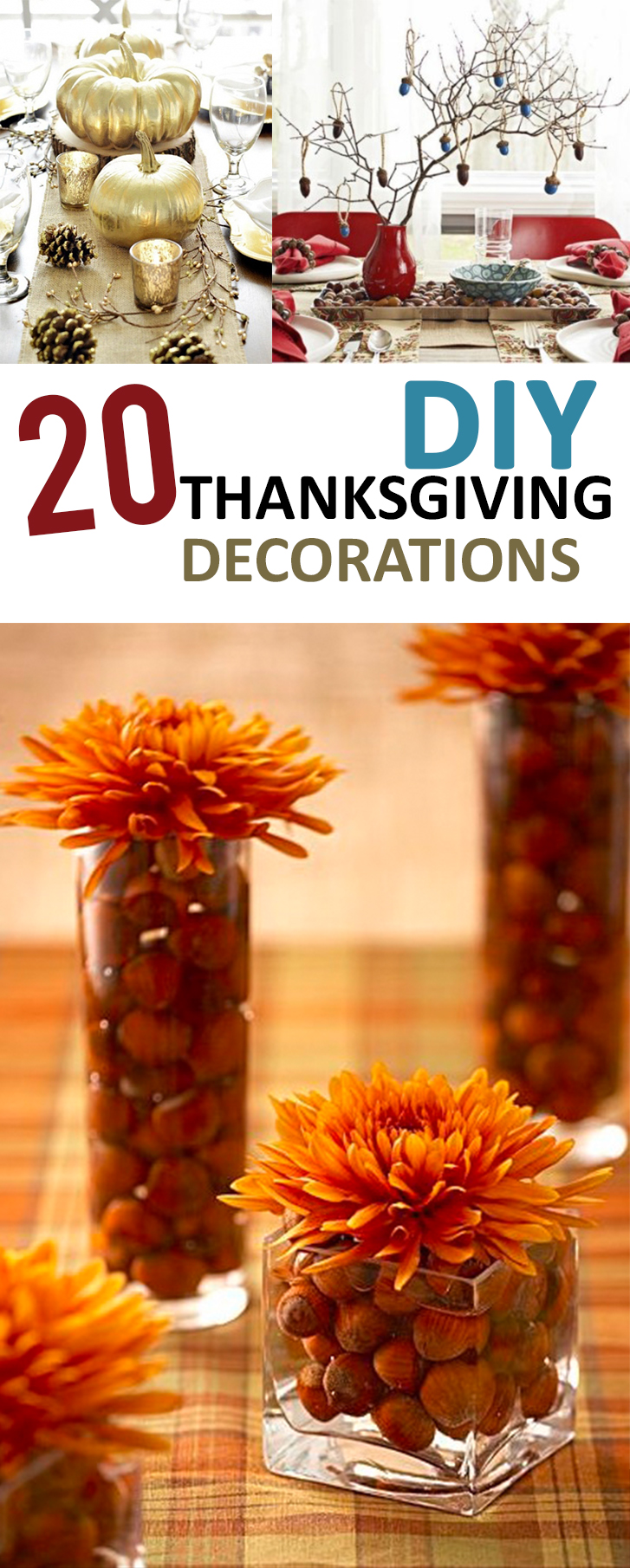 20 DIY Thanksgiving Decorations