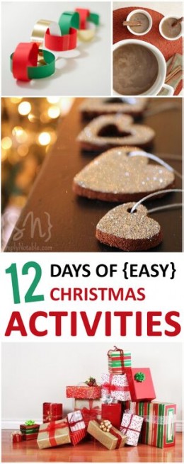 12 Days of Easy Christmas Activities