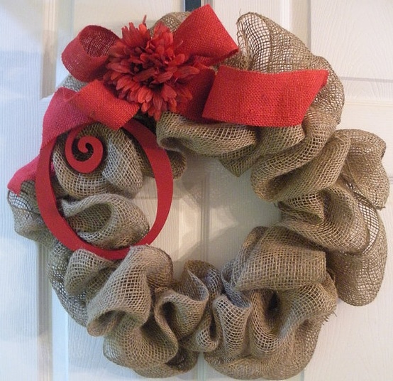 Burlap Wreath 2