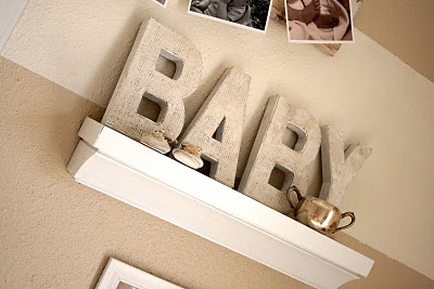 Burlap letters