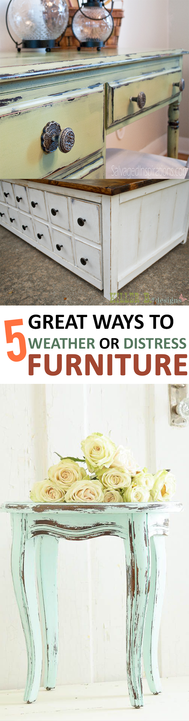 5 Great Ways to Weather or Distress Furniture