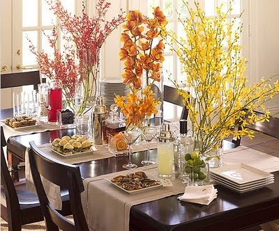 Fall leaves centerpiece