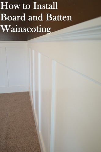 How to Install Board and Batten Wainscoting