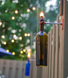 Wine bottle Sconce