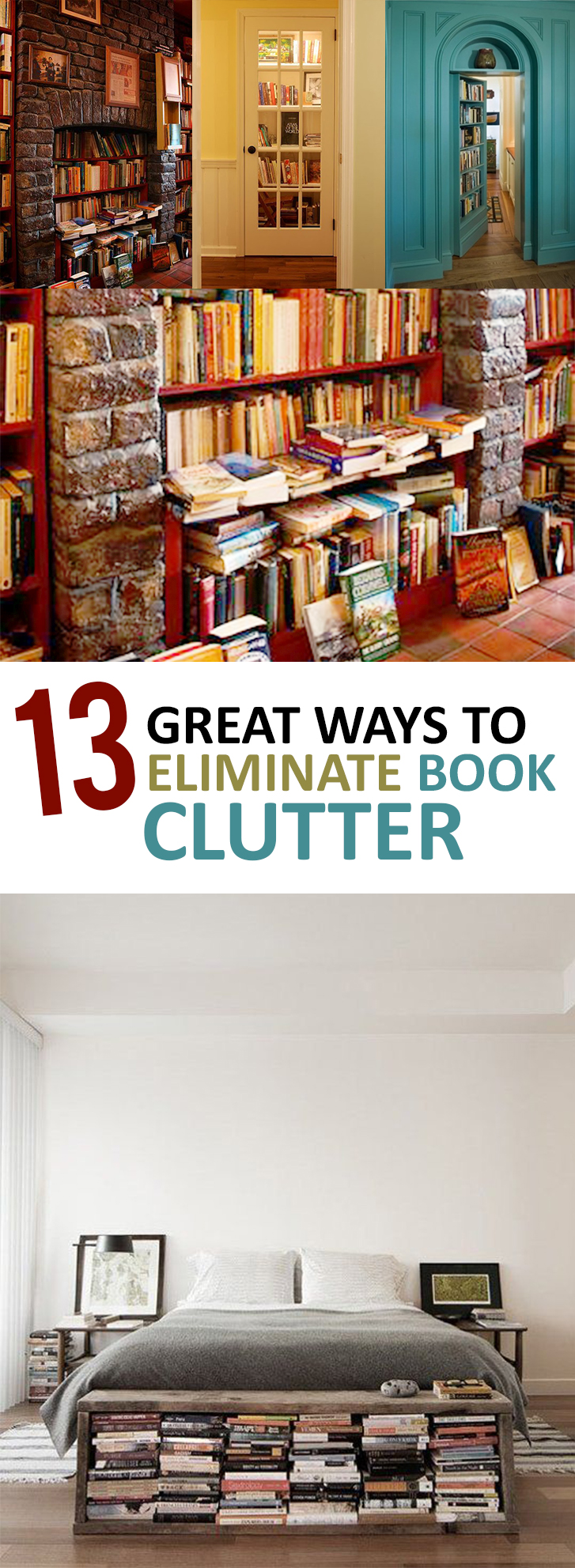 13 Great Ways to Eliminate Book Clutter (1)