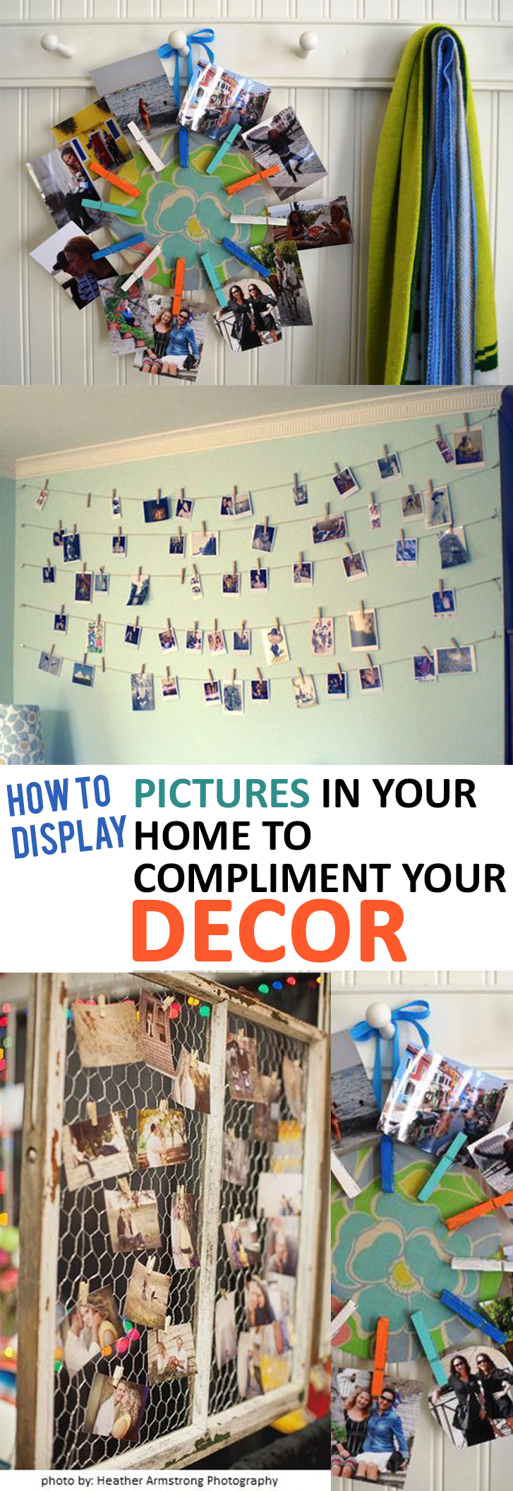 How to Display Pictures in Your Home to Compliment Your Decor