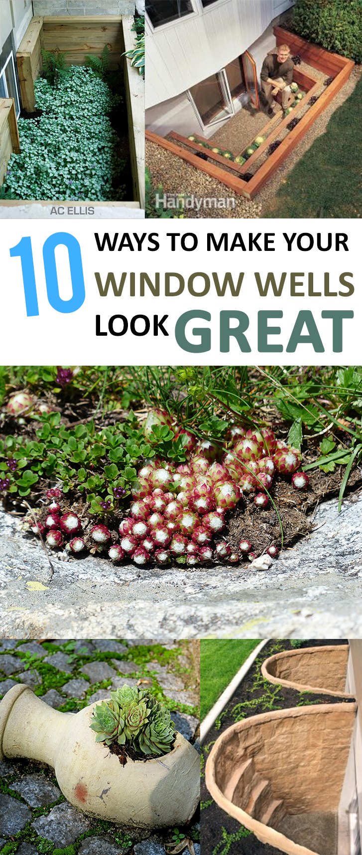 Window well, window well projects, home improvement, DIY home improvement, popular pin, easy home improvement, curb appeal projects, DIY curb appeal projects.tutorials, window well ideas