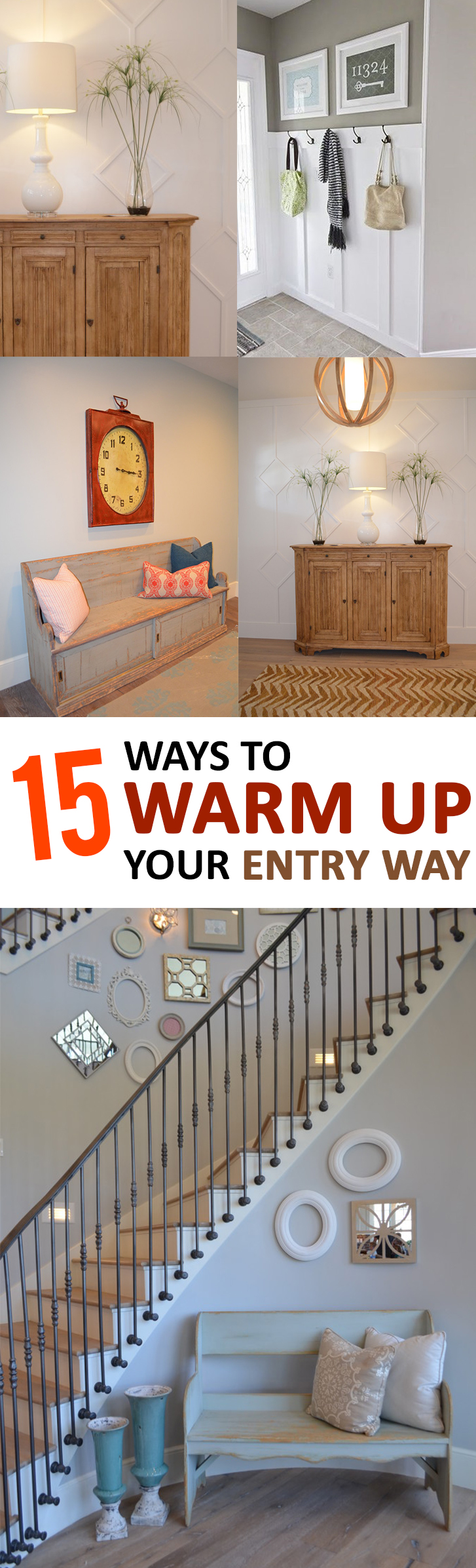 15 Ways to Warm up Your Entry Way