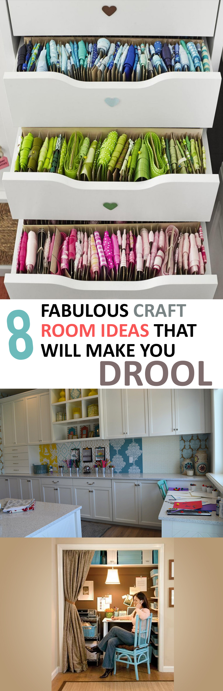 8 Fabulous Craft Room Ideas that will Make You Drool