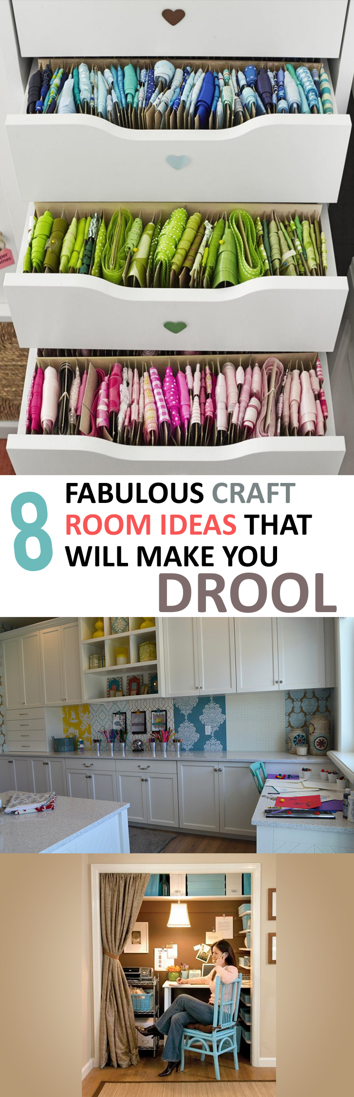 8 Fabulous Craft Rooms That Will Make You Drool Sunlit Spaces Diy Home Decor Holiday And More