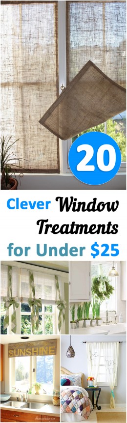 20 Clever Window Treatments for under $25 - Sunlit Spaces