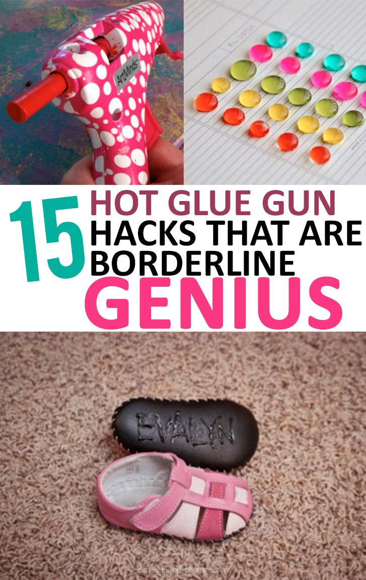 Hot glue gun hacks, crafting crafting hacks, DIY crafts, poplar pin, glue gun, genius hacks, DIY hacks.