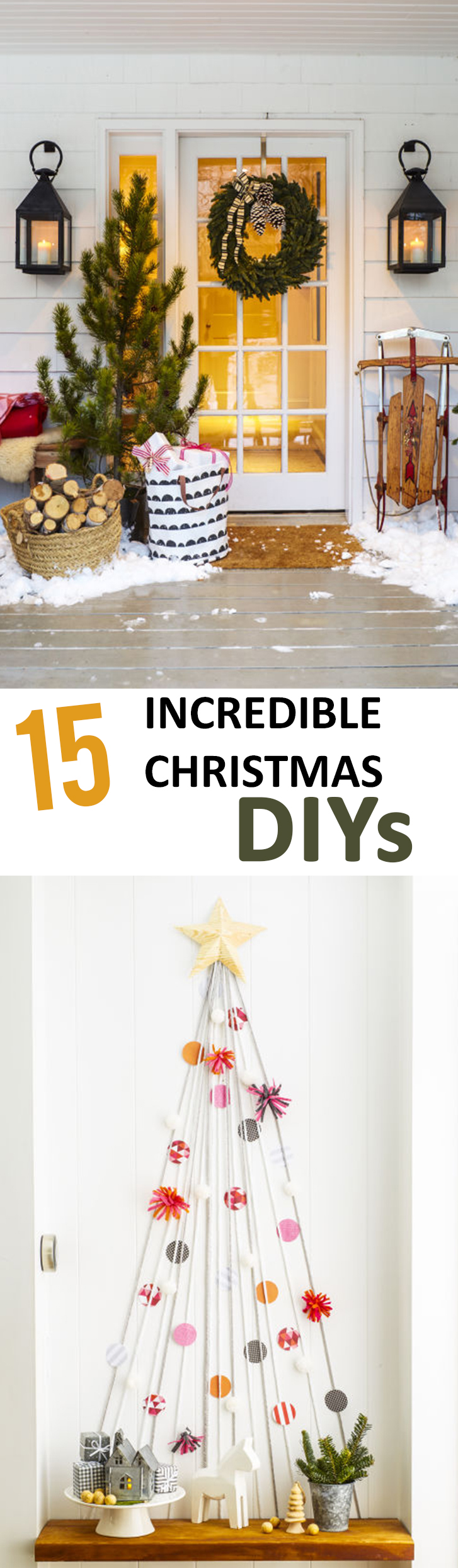 15 Incredible Christmas DIYs Sunlit Spaces DIY Home Decor, Holiday