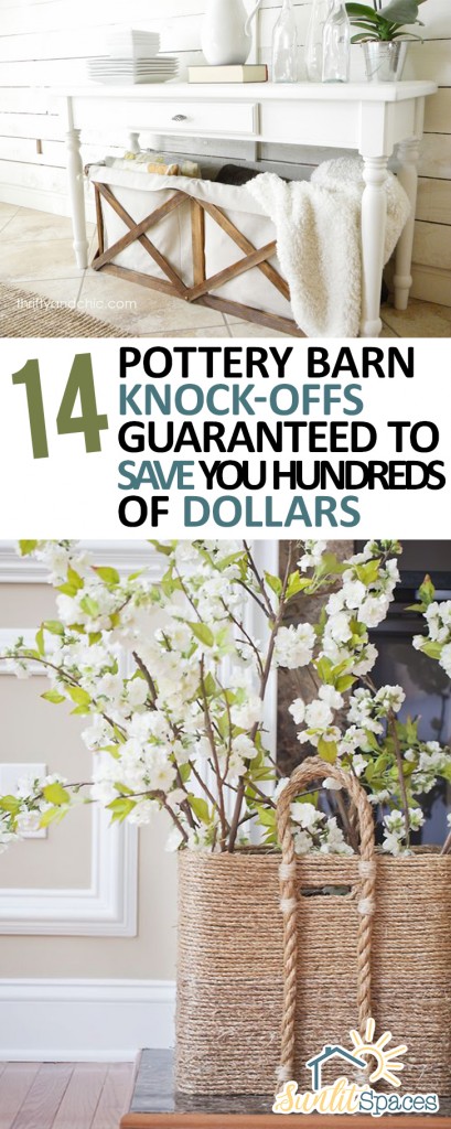 14 Pottery Barn Knock-Offs Guaranteed to Save You Hundreds of Dollars. Pottery Barn, Pottery Barn Knock Off Projects, Knock Off Pottery Barn, Pottery Barn Decor, Pottery Barn Decor Tips, DIY Home, DIY Home Decor, Home Decor Tips and Tricks, Pottery Barn