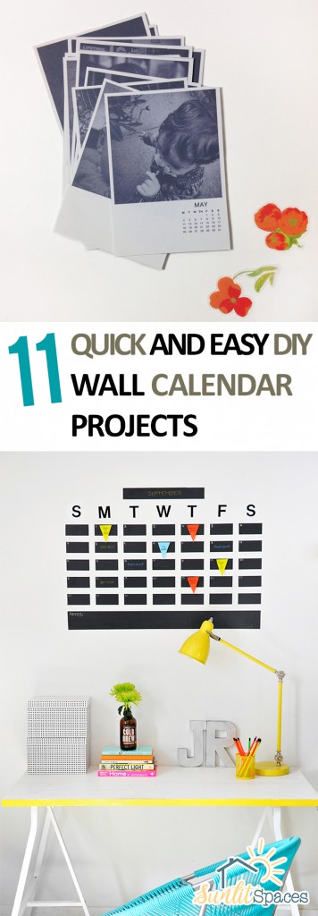 11 Quick and Easy DIY Wall Calendar Projects- Wall Calendar, DIY Wall Calendar Projects, Organization, Home Organization Projects, Calendars, Do It Yourself Projects, Fast Do It Yourself Projects