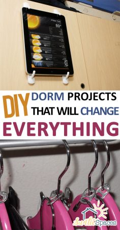 DIY Dorm Projects That Will Change EVERYTHING| DIY Dorm Projects, Dorm Room Projects, Dorm Room Organization, Dorm Room Decor, Room Decor, College Hacks, College Tips and Tricks, Popular Pin