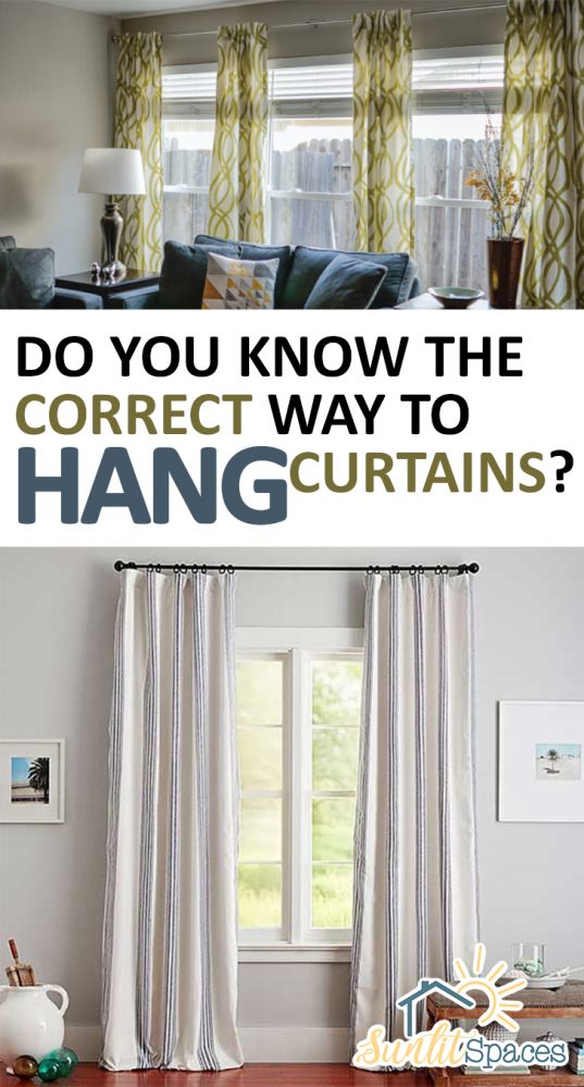 Do You Know the Correct Way to Hang Curtains? Sunlit Spaces DIY