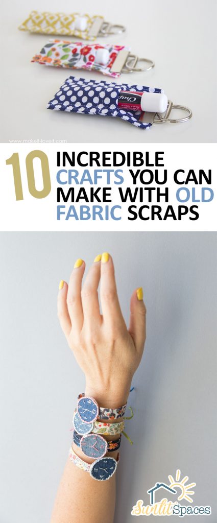 Fabric Scrap Crafts, How to Reuse Old Fabric Scraps, Fabric Scraps Upcycles, Upcycle Projects, Upcycled Crafts, Easy Craft Projects, Fast Craft Projects