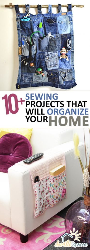 10+ Sewing Projects That Will Organize Your Home| Sewing Projects, Home Organization, Home Organization Projects, Easy Sewing Projects, Sewing, DIY Sewing Projects, Popular Pin #DIYSewingProjects #SewingProjects #Organization