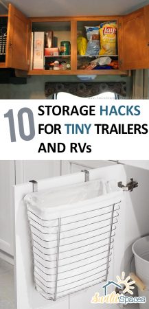 10 Storage Hacks for Tiny Trailers and RVs| Storage Hacks, Trailer Storage Hacks, Easy Storage, Home Organization and Storage, Easy Home Organization, Easy Home Storage, Easy Storage and Organization #Organization #TrailerOrganization #Storage