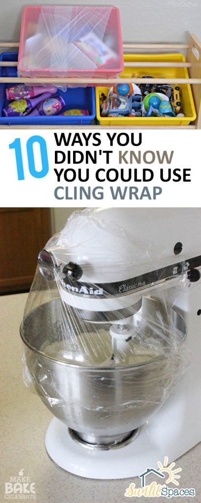 10 Ways You Didn’t Know You Could Use Cling Wrap| Cling Wrap, Uses for Cling Wrap, How to Use Cling Wrap, Use Cling Wrap Through the Home, Home Hacks, DIY Home Hacks, Life Hacks, Popular Pin #ClingWrap #LifeHacks #Hacks