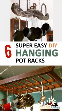 6 Super Easy DIY Hanging Pot Racks| Pot Racks, Pot Racks Hanging, DIy Hanging Pot Racks, DIY Home Decor, DIY Crafts, DIY Room Decor #PotRacks #PotRacksHanging #HangingPotRacks