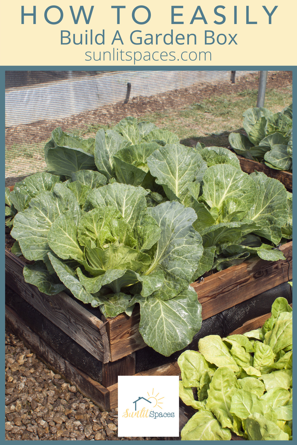 Sunlitspaces.com shares lots of DIY ideas. Learn how to easily build a garden box. Enjoy growing healthy veggies or herbs and experience the joy of building your own box. Learn more by reading the article.