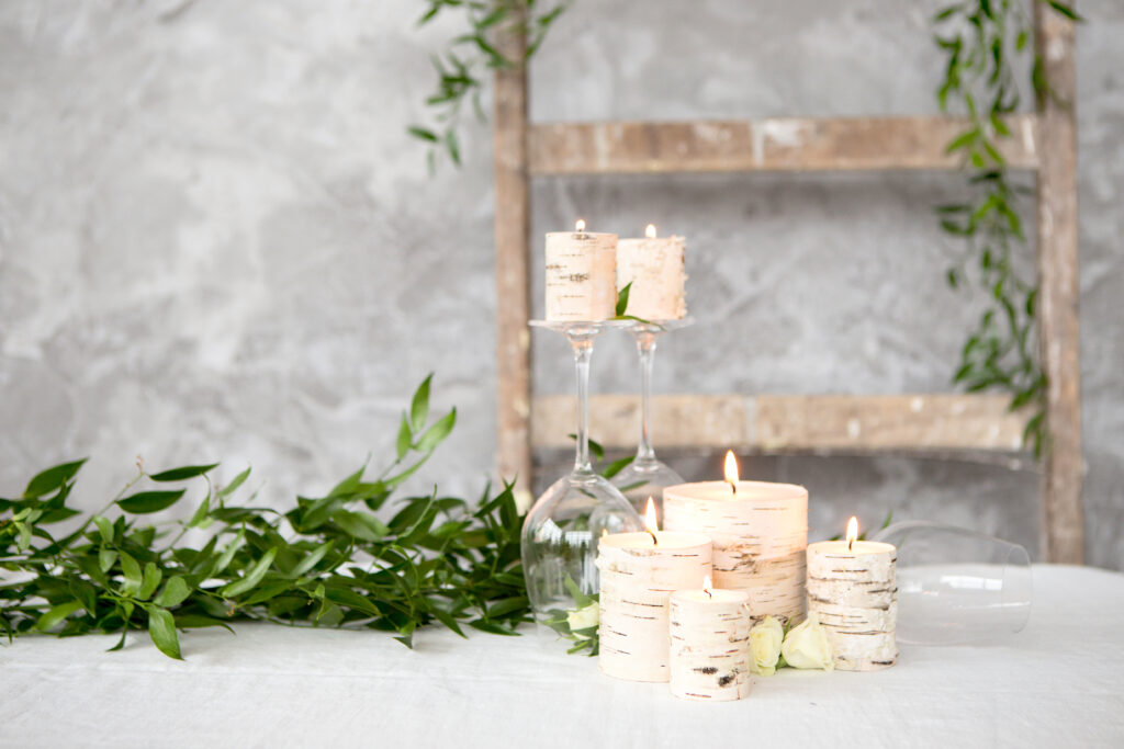 Easy steps to make birch candles