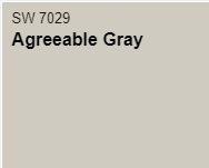 Agreeable Gray by Sherwin Williams paint sample 