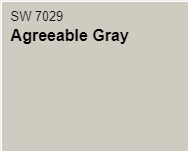 Sherwin Williamsin Agreeable Gray maalinäyte 