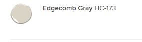 Edgecomb Gray, Benjamin Moore vzorek barvy 